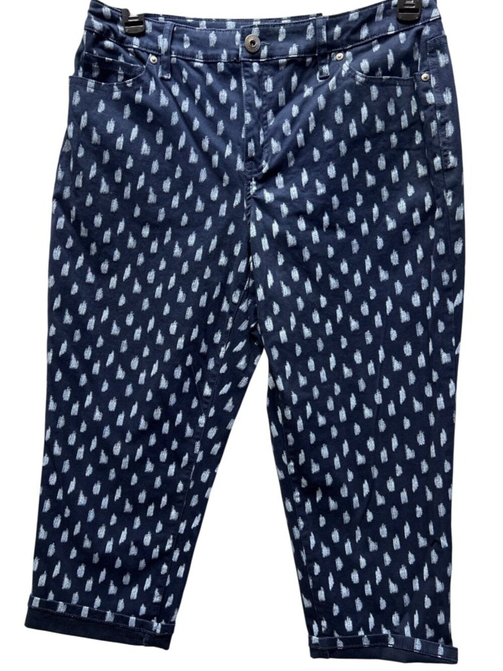 Style & Co. Womens Size 12P PETITE Curvy Capri Pants Slimming Pocket Mid Rise